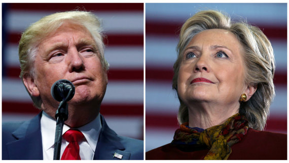 Reuters / Photo by Scanpix / Donald Trump and Hillary Clinton