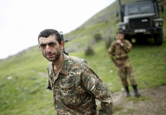 Reuters / Photo by Scanpix / Soldiers of Nagorno-Karabakh