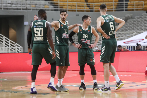 Photo from Getty Images / Euroleague.net/ Panathinaikos Athens basketball players