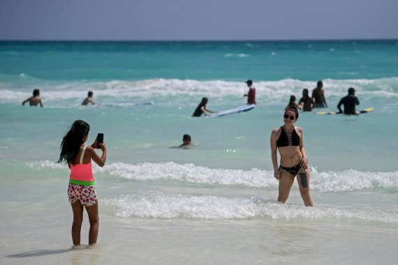 AFP / Scanpix photo / Tourists in Mexico during the pandemic