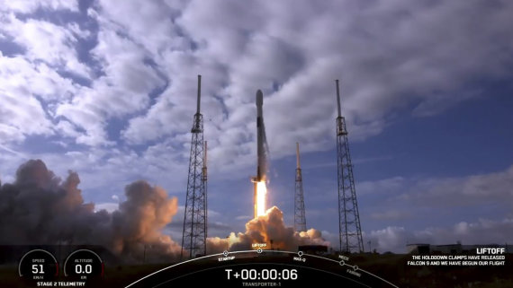 AFP / Scanpix Photo / SpaceX Mission Transporter-1 Launch