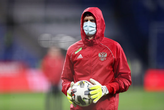 Reuters / Scanpix Photo / Gintaras Staučė works as a goalkeeping coach for the Russian soccer team.