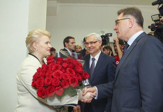 Photo by Irmantas Gelūnas / 15min / Dalia Grybauskaitė, Zigmantas Balčytis and Algirdas Butkevičius