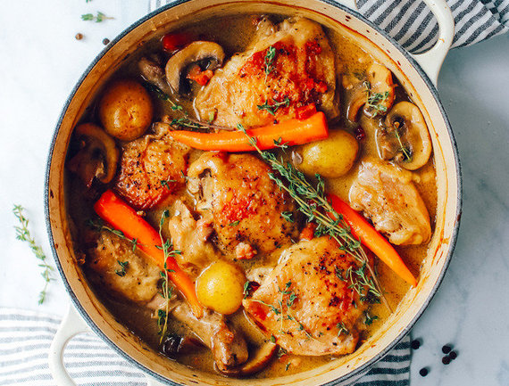 Photo of blogger Chicken and vegetable stew in white wine sauce