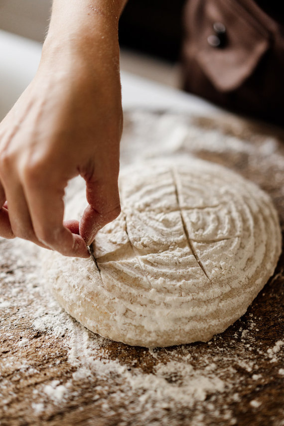 Organizers photo / Bread is cut to allow steam to escape during cooking. 