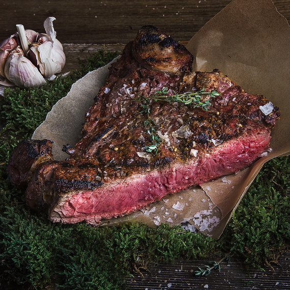 Stock photo of the restaurant.  / Beef steak