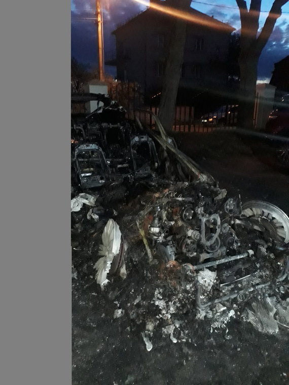 Kaunas Fire and Rescue Board Photo / Burned Car