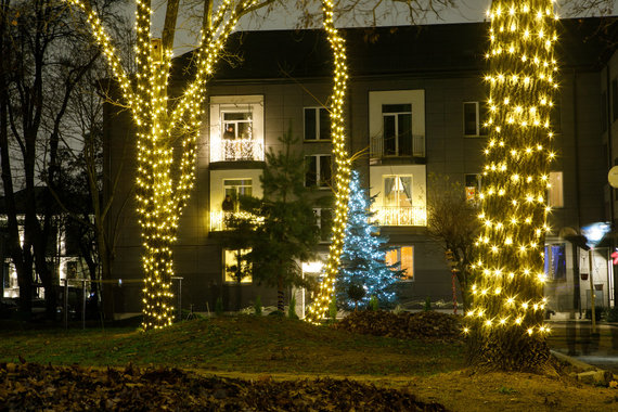 Erik Ovcharenko / 15-minute photo / Christmas bus visited the courtyards of Kaunas