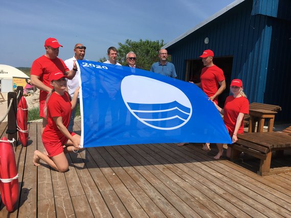 Aurelija Jašinskienė / 15min.lt photo / Blue Flag awarded to Melnragė II beach