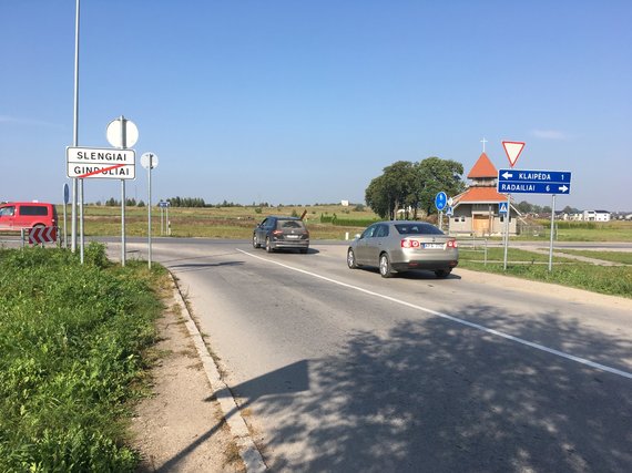 Aurelija Jašinskienė / 15min.lt photo / The traffic in the district is heavy, but the safety of other participants, pedestrians or cyclists, is not guaranteed.