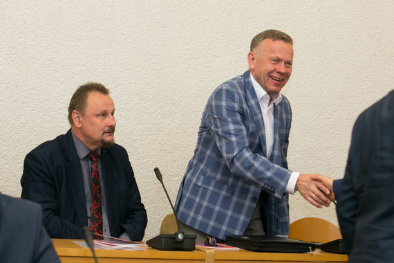 Photo by Julius Kalinskas / 15min / Sigutis Obelevičius (left), Antanas Čepononis (right)