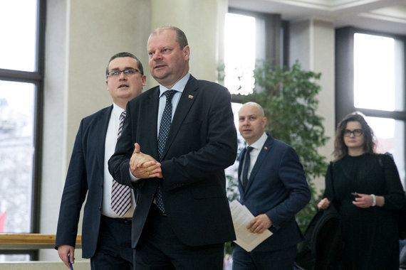 Photo by Julius Kalinskas / 15min / Skirmantas Malinauskas and Saulius Skvernelis