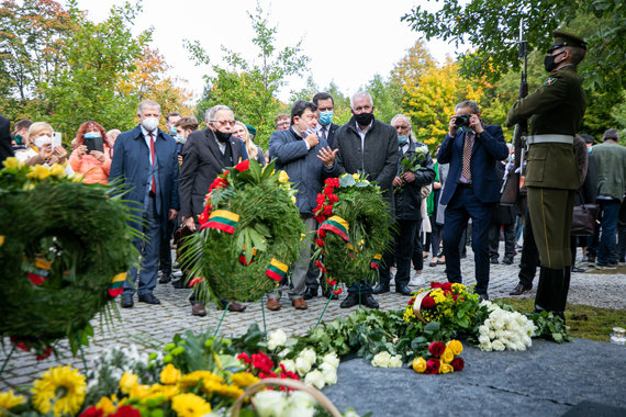 Julius Kalinskas / 15min photo / Inauguration ceremony of the tombstone of Adolfas Ramanauskas-Vanagas