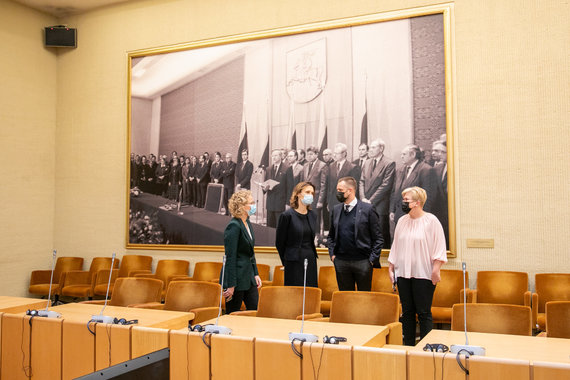 Photo by Julius Kalinskas / 15min / Aušrinė Armonaitė, Viktorija Čmilytė-Nielsen, Ingrida Šimonytė, Gabrielius Landsbergis