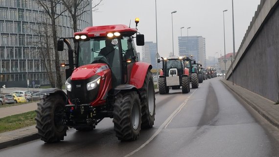 Photo by Audrius Gavėnas / 15min.lt / Farmers protest action in Vilnius