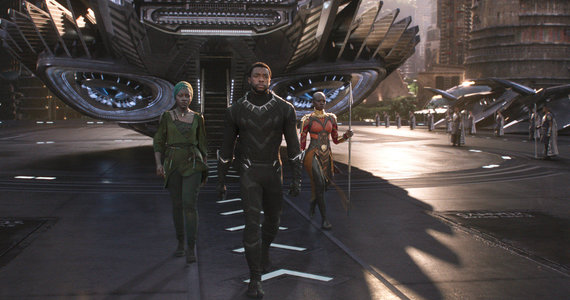 Taken from the movie / Lupita Nyong, Chadwick Boseman and Danai Gurira in The Black Panther