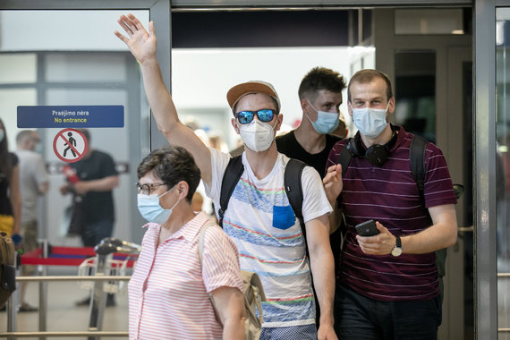 Lukas Balandis / Photo from 15min / A plane from Vilnius landed in Palanga