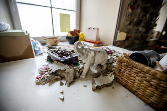 Photo by Luke April / 15 minutes / After the fire in the attic flooded the premises of the Toy Museum