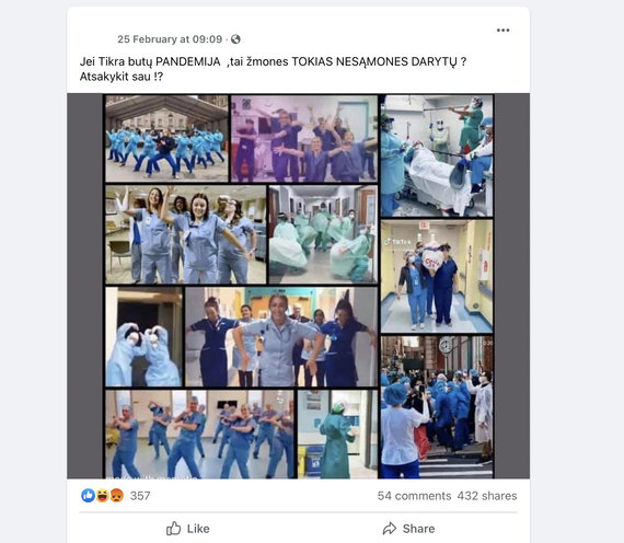 Internet users are outraged: doctors are dancing, which means there is no pandemic