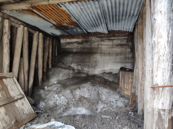 Personal file photo / Longjyrbienas.  Frozen entrance to an abandoned mine