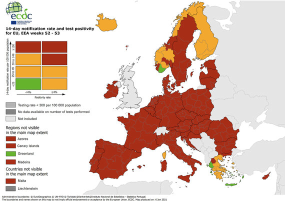 ECDC Illustrations / Incidence of COVID-19 in European Countries