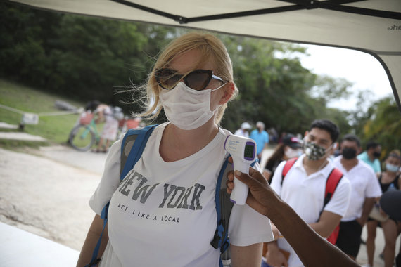 Scanpix / AP photo / Tourists in Mexico during the pandemic