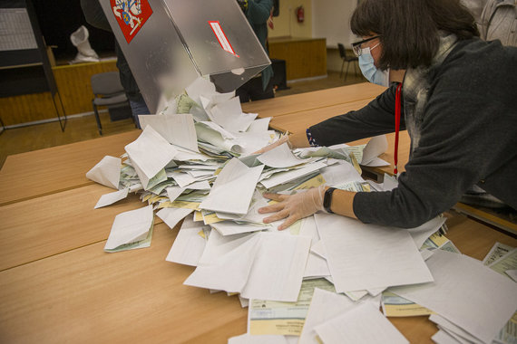 Photo by Rokas Lukoševičius / 15 min photo / Seimas 2020 elections, vote counting