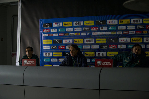 Photo by Rokas Lukoševičius / 15min / Press conference of the Italian soccer team