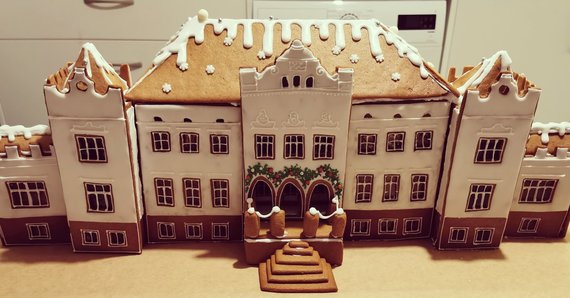 Personal archive photo / A Rokiškis gingerbread mansion created by Anelė Čirūnaitė 