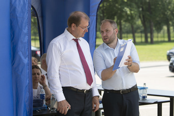 Labor Party Photo / Viktor Uspaskich and Viktor Fyodorov.