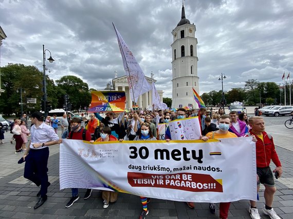 Photo by Valdas Kopūstas / 15-minute photo / LGBT march for equality in Vilnius