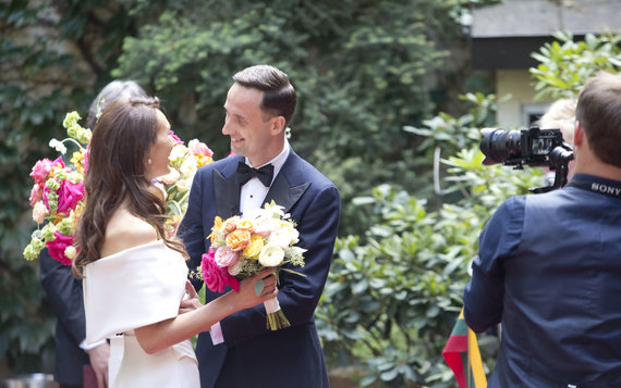 Photo by Valdas Kopūstas / 15min / Wedding moment of Agnė Deveikytė and Algirdas Gricius