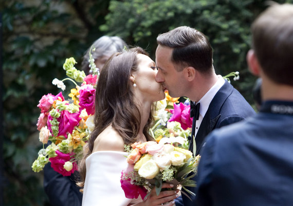 Photo by Valdas Kopūstas / 15min / Wedding moment of Agnė Deveikytė and Algirdas Gricius