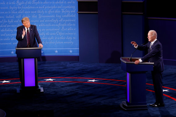 Reuters / Photo by Scanpix / First debate between Donald Trump and Joe Biden