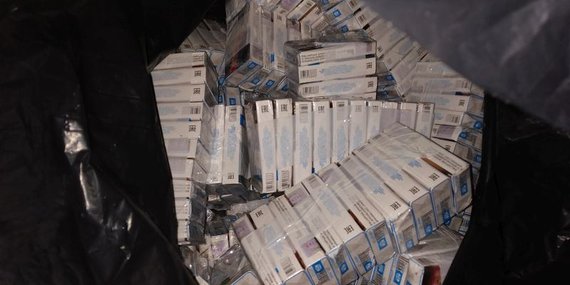 Šiauliai County LSC Photo / Smuggled Cigarettes Seized