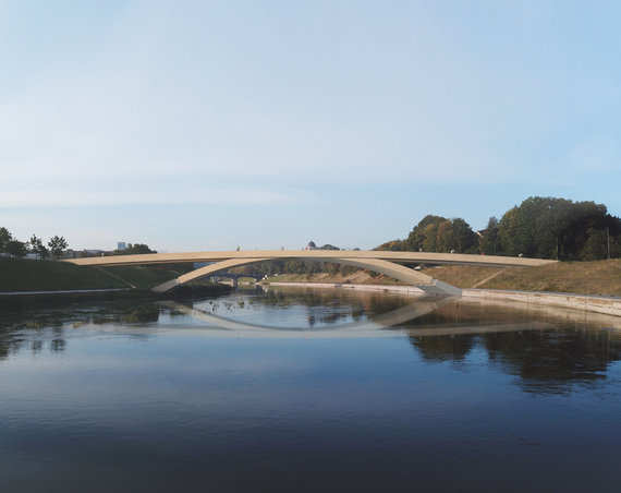 Vilnius City Municipality Photo / Proposed Bridge on Neris Project Proposals