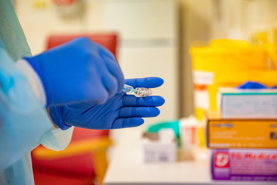 Photo by Saulius Žiūra / Vaccination of doctors from Vilnius City Clinical Hospital against COVID-19