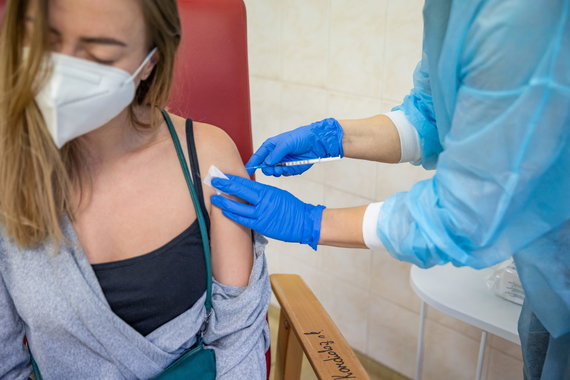 Photo by Saulius Žiūra / Vaccination of doctors from Vilnius City Clinical Hospital against COVID-19