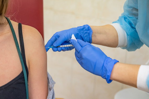 Photo by Saulius Žiūra / Vaccination of doctors from Vilnius City Clinical Hospital against COVID-19