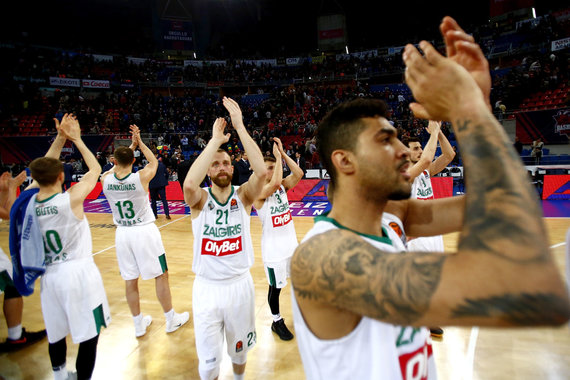 Photo from Getty Images / Euroleague.net / Žalgiris in Vitoria 2017