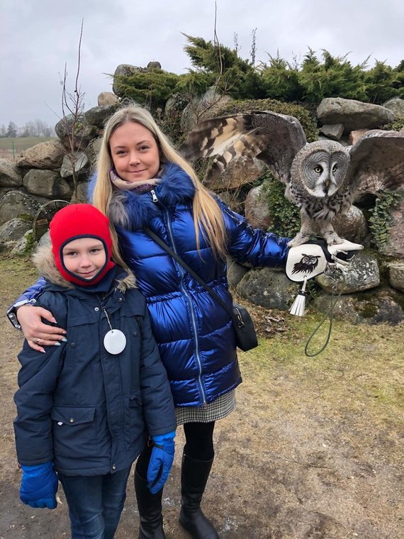 Photo of Ilona / Ilona with her son before the disaster.