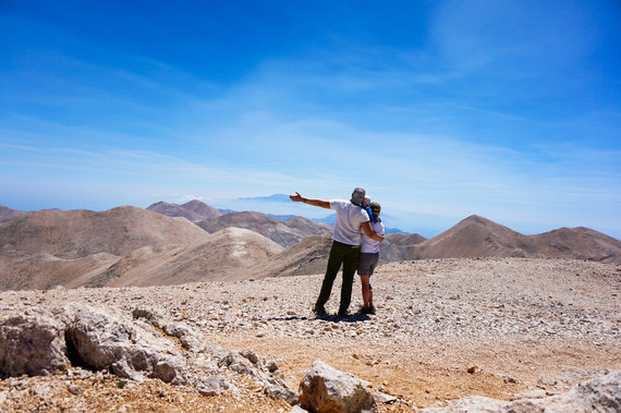 Photo from a personal album / A moment from Little Grant's trip to Crete