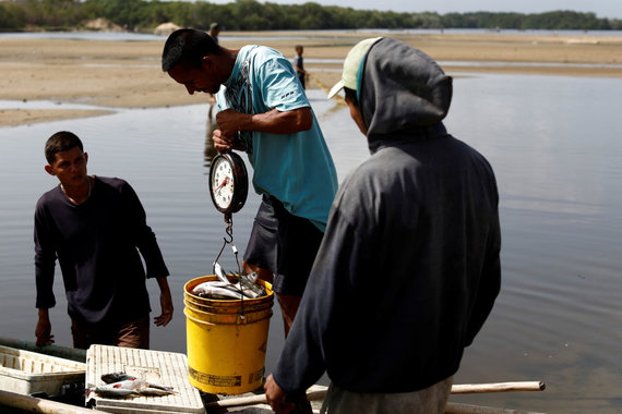   Reuters / Scanpix / Los Angeles is a popular bartering exchange - this man will turn fish into essential food 