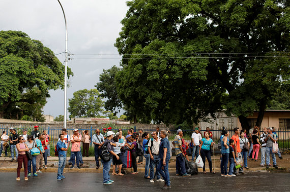   Photo: Reuters / Scanpix / In the country, the transport crisis is also raging - trucks are driven by public transport 