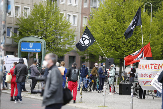Photo by Scanpix / Protest against restrictions in Berlin.