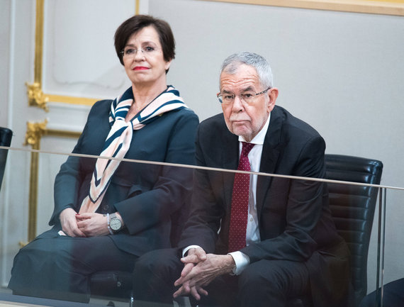 Photo by Scanpix / Alexander Van der Bellen and his wife Doris