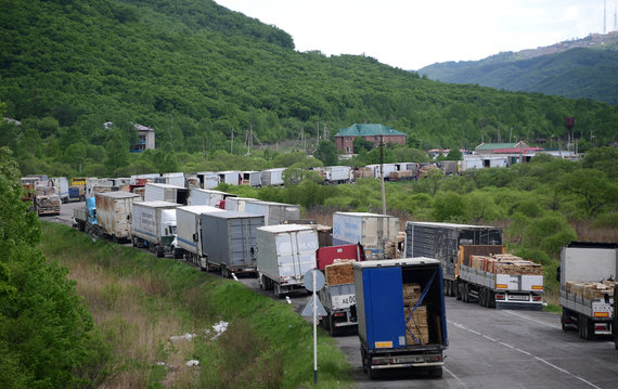 Scanpix / ITAR-TASS photo / Queues at the Russian-Chinese border