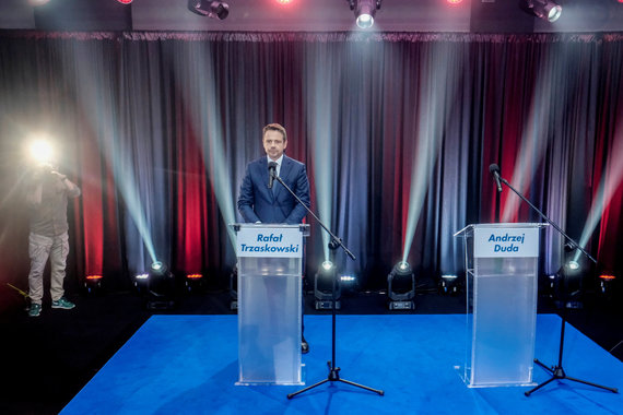 Reuters / Scanpix photo / Rafal Trzaskowski engages in debate with himself