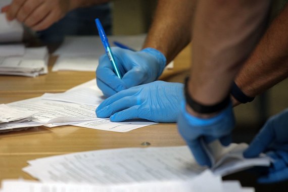 AFP / Photo by Scanpix / In Belarus, votes cast in presidential elections are counted