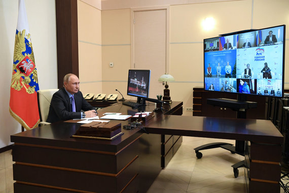 Photo by Scanpix / ITAR-TASS / V. Putin at Novo Ogariov's residence